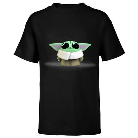 Star Wars The Mandalorian The Child Emoticon - Short Sleeve T-Shirt for Kids - Customized-Black
