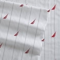 thumbnail image 3 of Juego de sábanas Nautica Audley Stripe Red, 100% algodón percal, 3 of 9