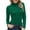 Green, variant on Women's Shirts Winter Fall Plus Size Long Sleeve Casual Tops Mock Turtleneck Pullover High Neck Tight Fitting Priming Shirt T-Shirts Green 3XL