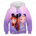 thumbnail image 1 of Frozen 2 Elsa princesa sudaderas con capucha dibujos animados Casual niñas manga larga sudaderas ropa primavera otoño moda con capucha Tops 1-14 Y130 zhangyuxiang CONDUJO, 1 of 2