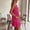 *Hot Pink, variant on VBVC Women's V-Neck Sleeveless Tiered Mini Dress,Ruffle Hem Loose Swing Dress For Women,Ladies' Textured Summer Sundress with Pockets,Light Blue,S-2XL