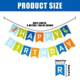 thumbnail image 3 of Unatoiry 1pcs Set 16.4ft Macaron Paper Card Birthday Banner For Birthday Party Birthday Decorations Happy Birthday Banner, 3 of 6