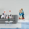 thumbnail image 2 of Elegantes esculturas acrílicas de familia de elefantes, estatuas únicas de animales, decoraciones creativas de escritorio, adornos de mesa para la dec, 2 of 8