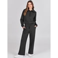 thumbnail image 3 of ORUYROP Women 2 Piece Outfits Sweatsuit Set 2023 Fall Oversized Half Zip Sweatshirt Wide Leg Sweatpant Lounge Set Tracksuit, 3 of 7