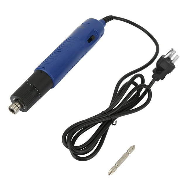 1/4" Handheld Straight Shank Electric Screwdriver Adjustable Torque (US Plug 110V)