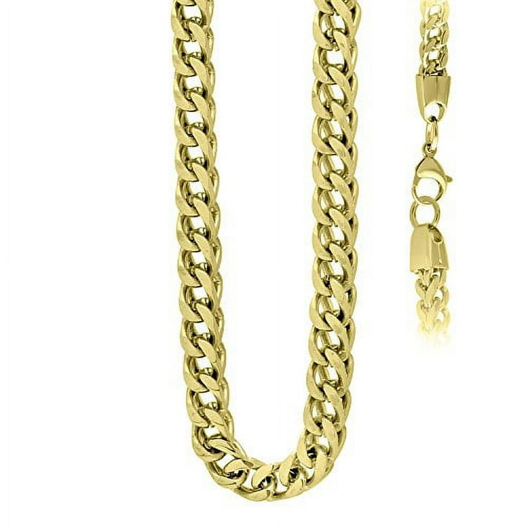 Stainless steel sales gold chain walmart