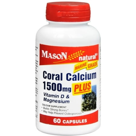 Mason Natural Coral calcium 1500 mg Capsules 60 ch