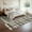Beige, variant on 2*6ft/4*6ft/5*7ft/8*10ft/9*12ft/10*13ft Area Rug-Perfect for Living Room Bedroom Bedside Nursery Office, Low Pile Washable Neutral Soft Faux Wool Carpet, Non Slip Distressed Modern Plaid Area Rug