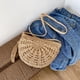 thumbnail image 5 of Bolso de ganchillo para mujer, bolso de vagabundo suave de verano, bolso tejido para niñas (caqui), 5 of 8