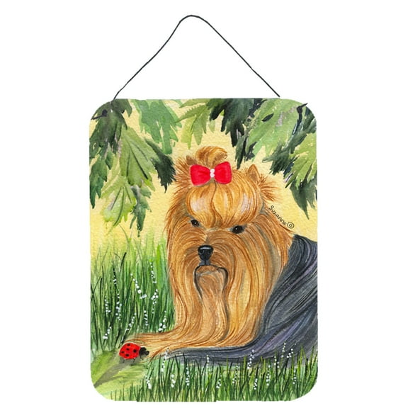 Carolines Treasures SS8258DS1216 Yorkie Aluminium Metal Wall or Door Hanging Prints, 16" x 12", Multicolor