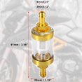 thumbnail image 3 of Unique Bargains Blue Aluminum Alloy Universal Fuel Filters Engine Inline Gas Fuel Line Filter Replacement for Motorcycle ATV Dirt Bike, 3 of 5