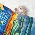thumbnail image 2 of Disketp Bright Paper Cactus Scene Dog Blanket/Bed Cover for Dogs and Cats,Puppy Essentials-Medium, 2 of 8