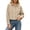 Khaki, variant on KICILVS Cropped Button Down Shirts for Women Collared Long Sleeve Plain Blouse Casual Trendy Tops Cute Fall Outfits Women White, XL