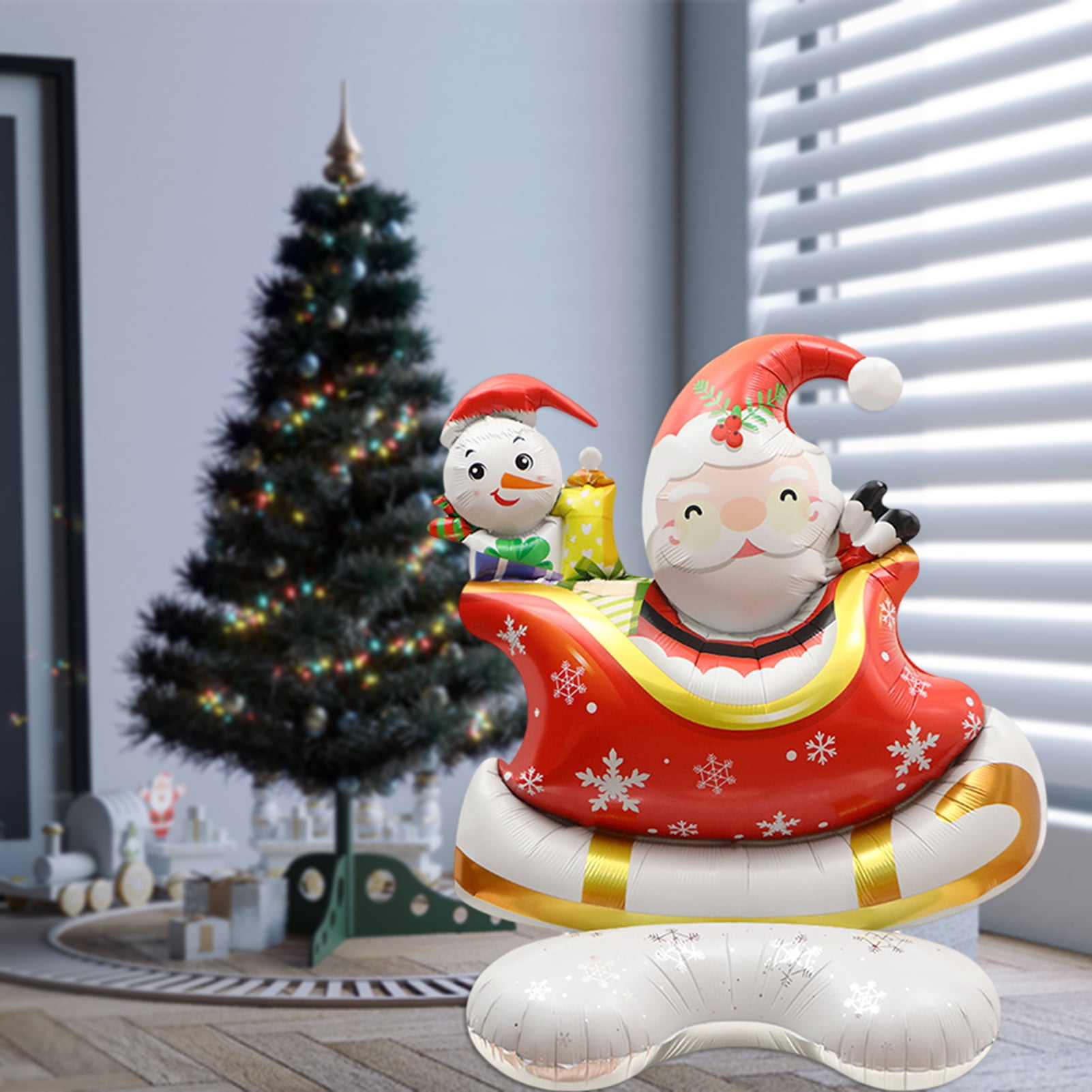 1 Set of Merry Christmas Aluminum Foil Balloon Santa Claus Snowman Candy  Christmas Stocking Home New Year Party Decorations