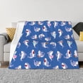 thumbnail image 3 of Throw Blanket for Couch, Cartoon Funny Happy Cute Smiling Super Soft Fuzzy Comfy Warm Cute Throw Blanket, Lightweight Cozy Plush Flannel Blanket Throws for Sofa Bed All Season, 3 of 5