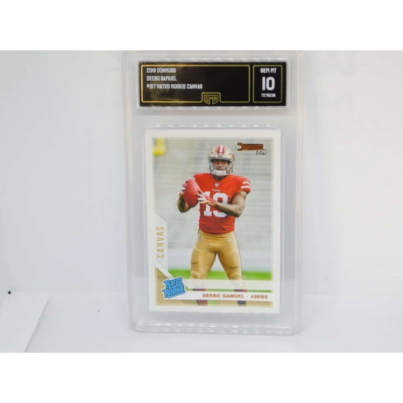 2019 Donruss Canvas Rated Rookie RC #317 Deebo Samuel San Francisco 49ers GMA 10 Serial Number May Vary
