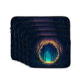 thumbnail image 2 of LNWH Magical Woods Pattern Laptop Sleeve, Notebook Computer Pocket Tablet Briefcase Carrying Bag, 10 inch Laptop Case, 2 of 8