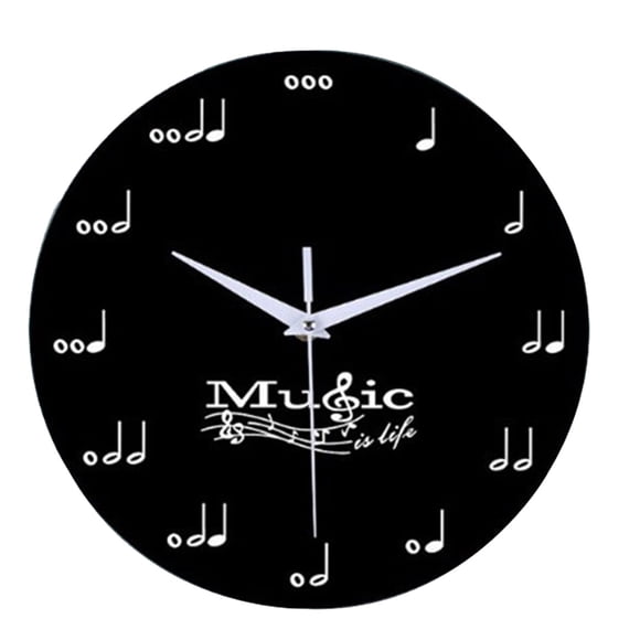 Horloge Murale et Mathématique 12 Pouces Silencieuse en PVC pour Salon Buanderie