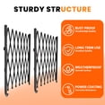 thumbnail image 3 of Double Folding Security Gate, 51" H x 155" W Folding Door Gate, Steel Accordion Security Gate, Flexible Expanding Security Gate, 360° Rolling Barricade Gate, Scissor Gate or Door with Keys, 3 of 9