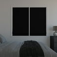 thumbnail image 2 of Sun Zero Pryer 1-Piece Textured 100% Blackout Cordless Roman Shade, 39"x64", Black, 2 of 8