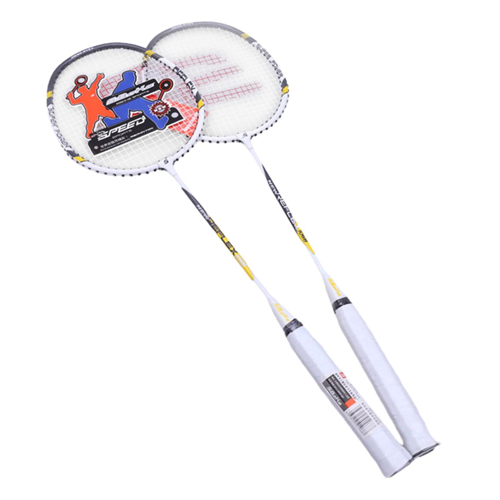 Baoblaze 2 Pieces Badminton Racquet Set Durable Badminton Rackets for Children Adults