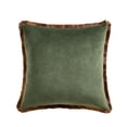 thumbnail image 3 of Home Decor Collection 20" x 20" Green Floral Velvet Decorative Pillow, 3 of 5