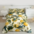 thumbnail image 2 of Castle Fairy Teens Adults Tropical Yellow Lemon Bedding Comforter Set 2pcs,Animal Birds Twin Comforter Sets Microfiber,Vintage Floral Fruit Breathable Bedding Set,Breathable Home Decor,Reversible, 2 of 8