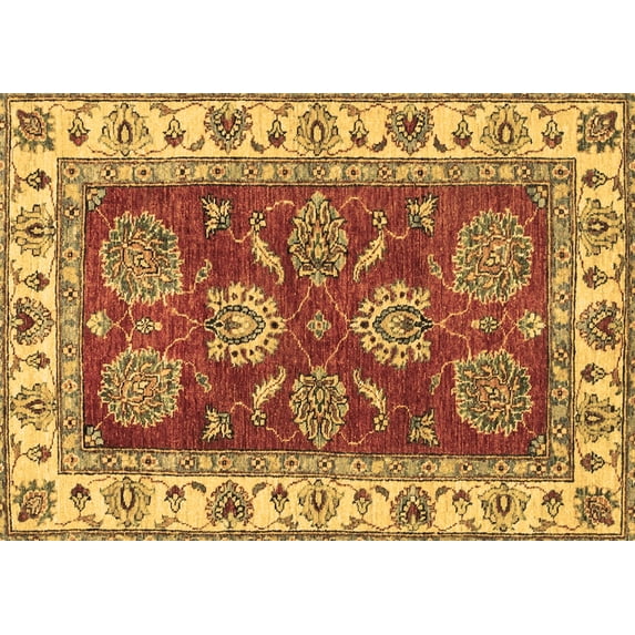 Ahgly Company Indoor Rectangle Oriental Brown Traditional Area Rugs, 5' x 8'