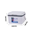 thumbnail image 3 of Portable Insulated Cooler Box, Leak-Proof Hard Outdoor Cooler for Ice Retention, Camping, Beach, Tailgating, and Sports Activities, 3 of 6