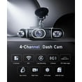 thumbnail image 3 of 360? Dash Cam Front/Rear/Inside/Side 4- Dash Camera FHD +1080Px3  Dash Cam with WiFi, APP Control, 64GB SD Card Included, 8 IR Night Vision, G-Sensor, 24/7 Parking Mode, 3 of 7