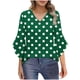 thumbnail image 2 of mfyjkho Tops De Gimnasio Para Mujer, Blusa Informal De Manga Larga Con Estampado Para Mujer, Cómoda Y Con Solapas Abotonadas, Moderna Y Cómoda. Tops De Gimnasio Para Mujer M, 2 of 7