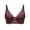 Wine, variant on QLEICOM Everyday Bras for Women, Women's Comfort Lift Wirefree Bra Solid Lace Lingerie Bras Plus Size Bras Underwear Bralette Bras Comfortable Brass No Underwire Beige Cup 95CD