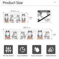 thumbnail image 3 of Yayeee Faucet Mat for Kitchen Sink 30" Diatomite Long Splash Guard Pad, Gray Cute Chubby Cat, 3 of 7