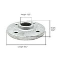 thumbnail image 7 of Thrifco Plumbing 5219026 1-1/4 Inch Galvanized Steel Floor Flange, 7 of 7