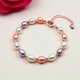 thumbnail image 3 of Pulseras de plata de ley con cristales de bebé para niñas con perlas de imitación rosadas y blancas, cristales europeos, joyería para niñas, pulsera de perlas para niñas, regalos de cumpleaños, niñas TUNC Sencillez, 3 of 3