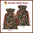 thumbnail image 2 of Pofeuu Mushrooms Print Burlap Bags with Drawstrings Drawstring Gift Bags Pouch Bag for Thankgiving Birthday Party Gift Wrapping Treats and Party Favors-Medium, 2 of 9