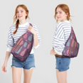 thumbnail image 3 of Tropical Pineapple Backpack - Golden Fruit & Flowers Print, Fashionable Multi-Functional Travel Pack, 3 of 4
