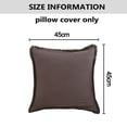 thumbnail image 2 of Funda de almohada con flecos Funda de cojín sólida suave 45 * 45 cm Funda de almohada decorativa de color gris oscuro Vhermosa BST3058481-1, 2 of 6