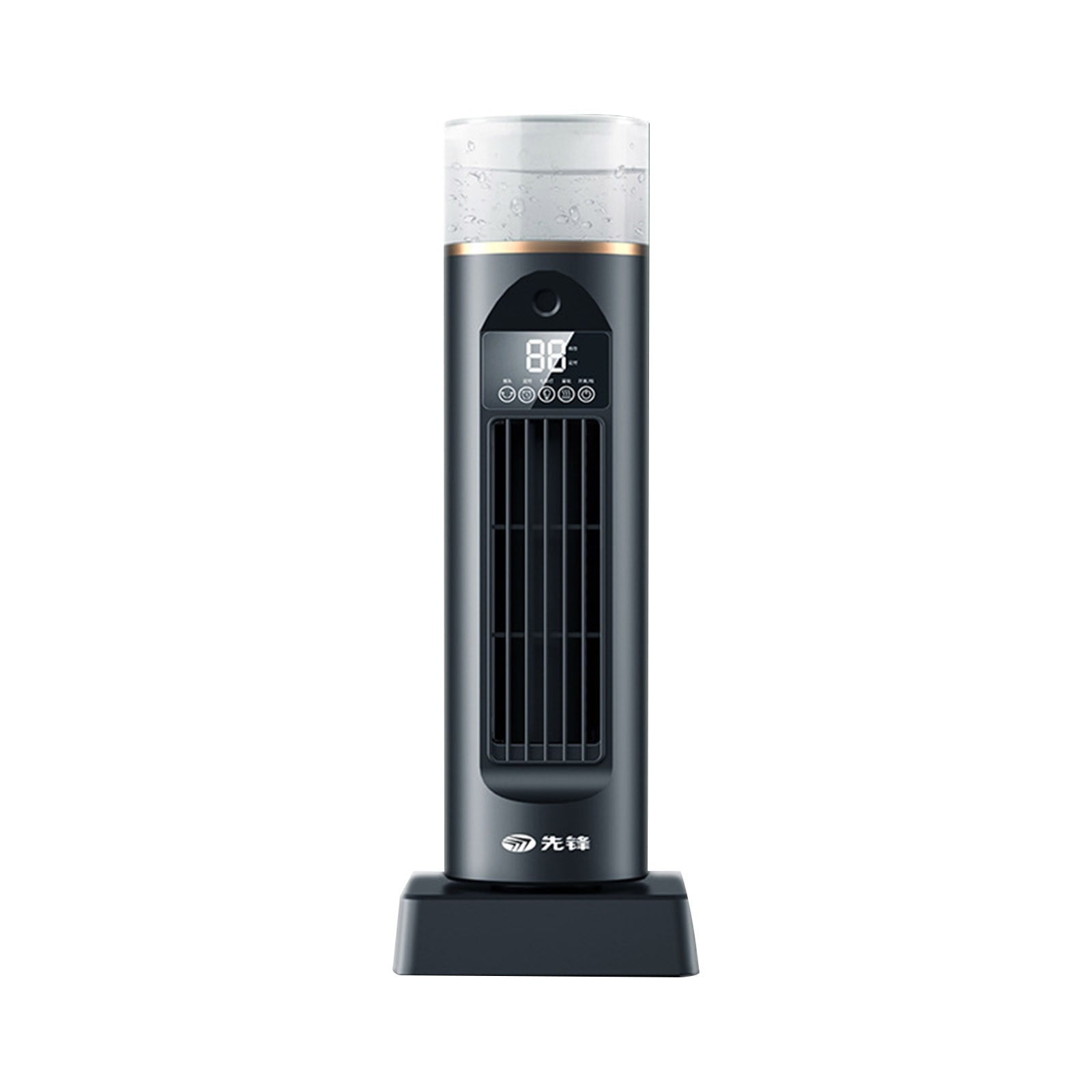 Fufafayo Desktop Tower Fan, Portable Evaporative Air Cooler Fan with Water Tank, USB Desk Fan for Home, Office or Bedroom, Remote Control Included