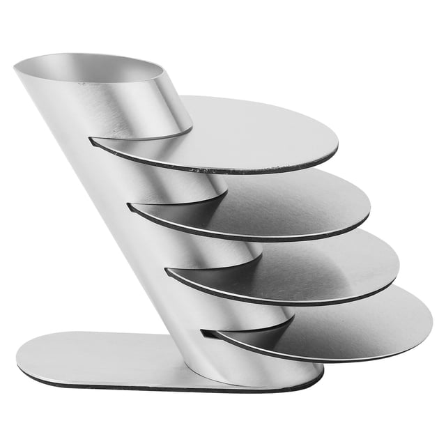 CIMAXIC Five Piece Set Stainless Steel Insulation Pads for Home Use Silver Color 1 Set,6.3"X3.15"X3.15"