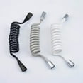 thumbnail image 4 of 1Pcs Retractable Useful Telephone Line Bathroom Accessories Flexible Water Plumbing Spring Shower Hose Sprayer Connect Pipe Toilet Bidet GREY 1.5M, 4 of 8