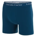 thumbnail image 3 of LINCOLN CARTER Men's Cotton Stretch Boxer Briefs, Pack of 4, Anti-Chafing, Soft, Cooling, Tagless - 2XL, Blue, 3 of 4