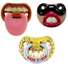 Billy Bob Baby Pacifier, 3 Pack (T-Rex, Lil Sherlock & Baby With Attitude)