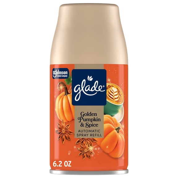 Glade® Automatic Spray Refill, Air Freshener, Golden Pumpkin & Spice, 6.2 oz