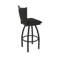 thumbnail image 2 of 870 Hadleigh 36" Swivel Bar Stool with Black Wrinkle Finish and Canter Espresso Seat and Back, 2 of 5