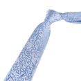 thumbnail image 4 of Men's Jacquard Woven Tie, Floral Paisley Pattern Wedding Necktie, Classic 3.15" Width, 4 of 4