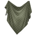 thumbnail image 4 of Sweet Jojo Designs Jungle Green and White Swaddle Blanket, 4 of 6