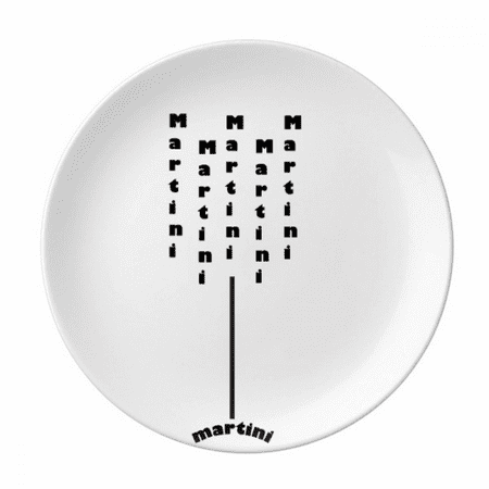 

Martini With Its Cup Plate Decorative Porcelain Salver Tableware Dinner Dish