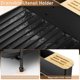 thumbnail image 3 of Este grande para secar platos, multifuncional para mostrador de cocina, escurridor de platos expandibles con soporte para utensilios de escurridor, soporte para vasos, negro, 3 of 8