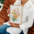 thumbnail image 5 of Tulips with Daffodils and Butterfly - Glen Rock Pennsylvania Drawing Floral Flowers Botanical Vintage Nature Unframed Wall Art Print 20 x 30 inches, 5 of 16